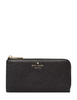Kate Spade New York Large Slim L-zip Wallet Black