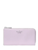Kate Spade New York Large Slim L-zip Wallet Light Frozen Lilac