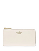Kate Spade New York Large Slim L-zip Wallet Meringue