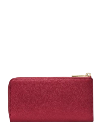 Kate Spade New York Large Slim L-zip Wallet Red Jam