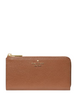 Kate Spade New York Large Slim L-zip Wallet Warm Gingerbread