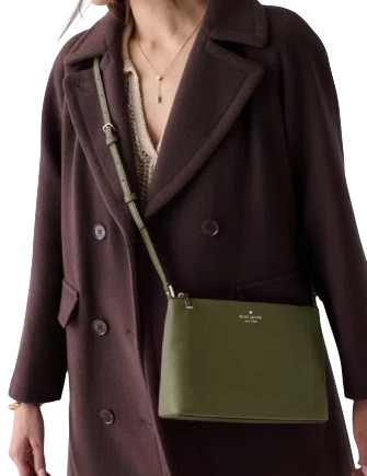  Kate Spade New York Leila Top Zip Crossbody Enchanted Green