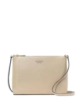Kate Spade New York Leila Top Zip Crossbody Light Sand