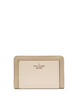 Kate Spade New York Lena Colorblock Medium Compact Bifold Wallet Light Sand Multi
