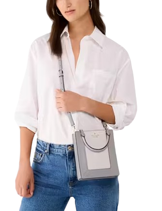 Kate Spade New York Lena Colorblock Mini Tote Mountain Grey