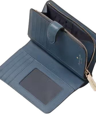 Kate Spade New York Lena Medium Bifold Wallet Bluestone