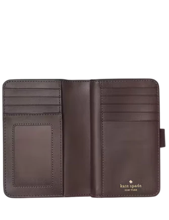 Kate Spade New York Lena Medium Bifold Wallet Hot Fudge