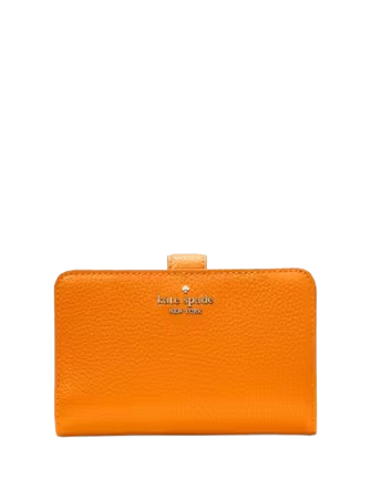 Kate Spade New York Lena Medium Bifold Wallet Orange Zinnia