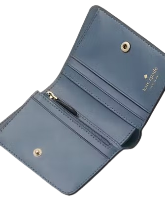 Kate Spade New York Lena Small Bifold Wallet Blue Stone