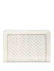 Kate Spade New York Lena Straw Medium Bifold Wallet Meringue