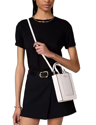 Kate Spade New York Lena Straw Mini Tote  Meringue 