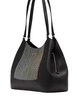 Kate Spade New York Lena Straw Triple Compartment Shoulder Black
