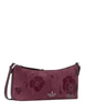 Kate Spade New York Lenox Floral Suede Mini Crossbody Bag Deep Cherry