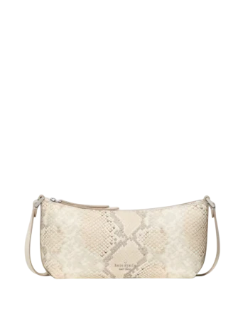 Kate Spade New York Lenox Snake Mini Crossbody Bag  Natural 