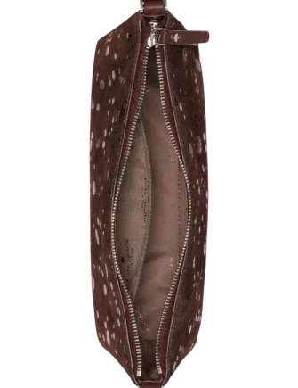 Kate Spade New York Lenox Suede Dots Mini Crossbody Bag Hot Fudge