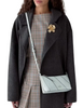 Kate Spade New York Lenox Suede Mix Mini Crossbody Bag  Lake Mist 