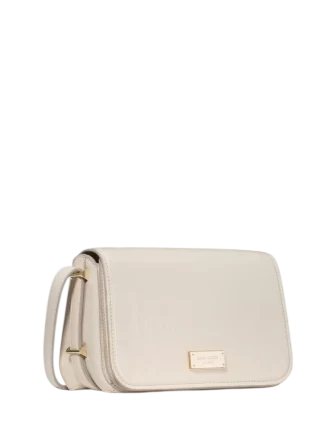 Kate Spade New York Liv Crinkle Patent Crossbody Bag Cashew Milk
