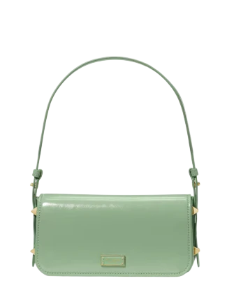 Kate Spade New York Liv Crinkle Patent Shoulder Bag Crisp Sage