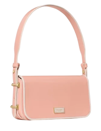 Kate Spade New York Liv Leather Shoulder Bag Apricot Cream