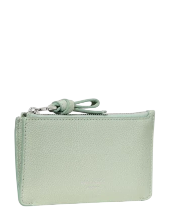Kate Spade New York Loop East West Zip Card Case Mint Frosting 