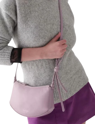Kate Spade New York Loop Glazed Crossbody Market Purple
