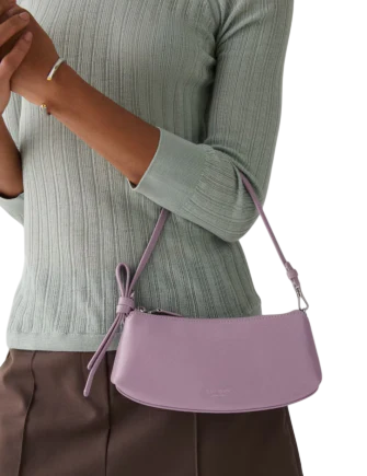 Kate Spade New York Loop Glazed Pochette Market Purple