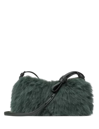 Kate Spade New York Loop Shearling Crossbody Deep Evergreen