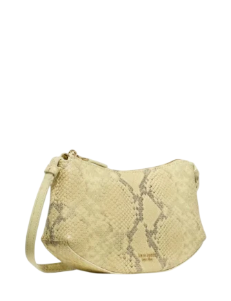 Kate Spade New York Loop Snake Embossed Crossbody Bag Pale Citron