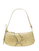 Kate Spade New York Loop Snake Emossed Pochette Bag Pale Citron