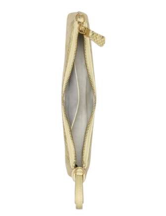 Kate Spade New York Loop Snake Emossed Pochette Bag Pale Citron