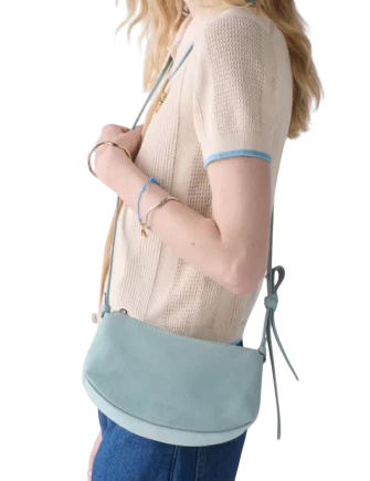 Kate Spade New York Loop Suede Crossbody English Sea