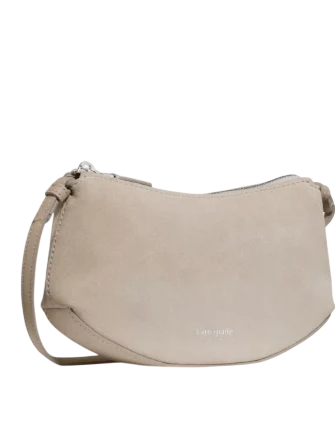 Kate Spade New York Loop Suede Crossbody Milk Glass