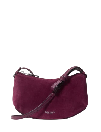 Kate Spade New York Loop Suede Crossbody Purple Agate
