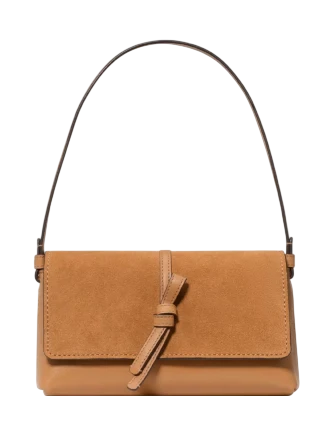 Kate Spade New York Loop Suede Small Shoulder Bag Garden Soil
