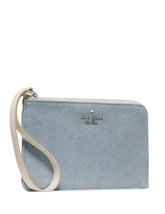 Kate Spade New York Lucy Denim Wristlet Blue 