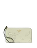Kate Spade New York Lucy Floral Applique Medium L-zip Wristlet Sage Bundle