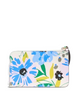 Kate Spade New York Lucy Floral Small L-Zip Wristlet  Cream 