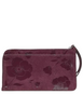 Kate Spade New York Lucy Floral Suede Medium Wristlet Deep Cherry