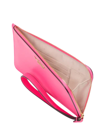 Kate Spade New York Lucy Medium L-Zip Wristlet Oyster Shell