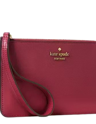 Kate Spade New York Lucy Medium L-Zip Wristlet Red Jam