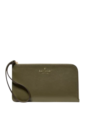 Kate Spade New York Lucy Medium L-Zip Wristlet Seaweed