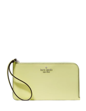 Kate Spade New York Lucy Medium L-Zip Wristlet Tennis Ball