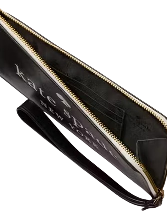 Kate Spade New York Lucy Medium L-zip Wristlet Black