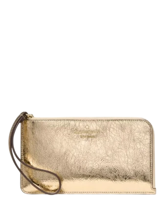Kate Spade New York Lucy Metallic Medium Wristlet