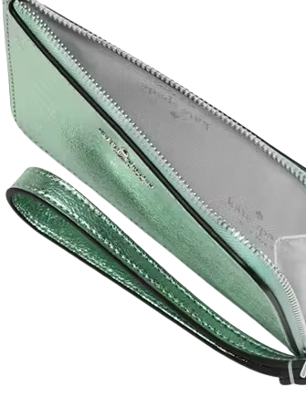 Kate Spade New York Lucy Metallic Small L-zip Wristlet Seawater