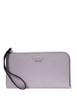 Kate Spade New York Lucy Pebbled Leather Medium L-zip Wristlet Lavender