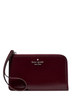 Kate Spade New York Lucy Shiny Small Wristlet Grenache