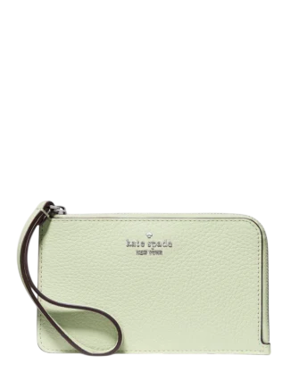 Kate Spade New York Lucy Small Card Holder Wristlet Lime Frosting