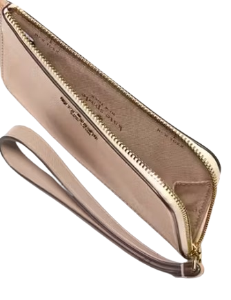 Kate Spade New York Lucy Small Card Holder Wristlet Toasted Hazelnut