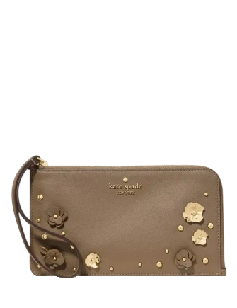 Kate Spade New York Lucy Smooth Embellished Wristlet Shell